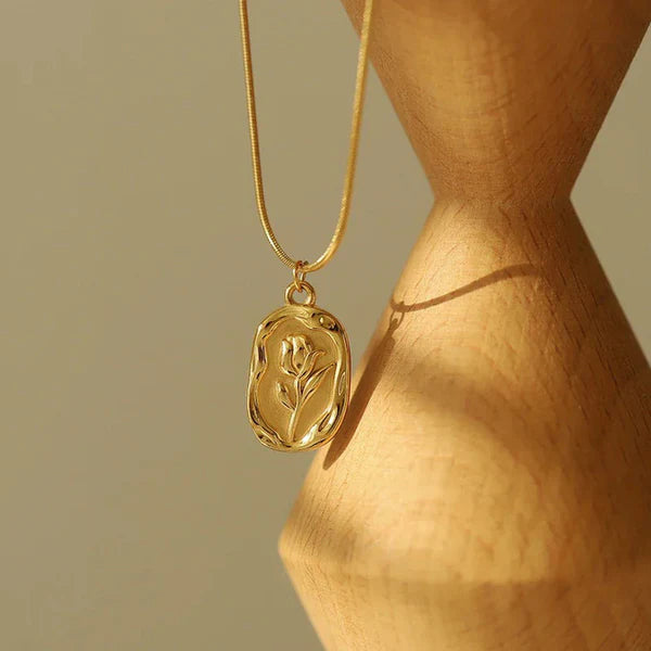 Golden Rose Pendant