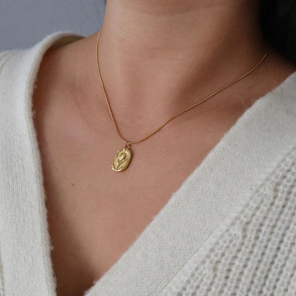 Golden Rose Pendant